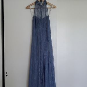 Dusty Blue David's Bridal Bridesmaid Dress